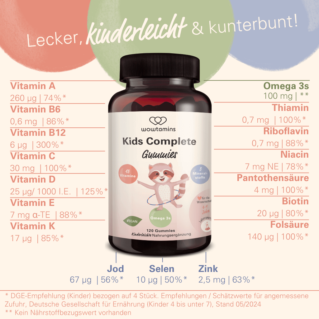 Kids Complete Gummies (con zucchero / senza zucchero)