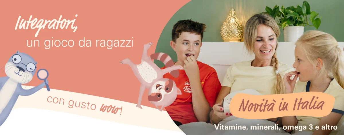 Integratori per bambini, senza sforzo e con un gusto wow: una famiglia prende insieme le gummies wowtamins